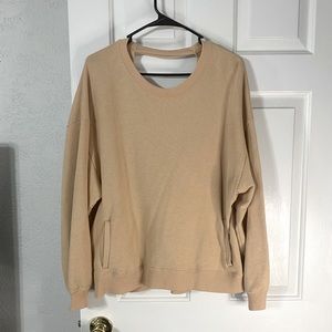 Hollister open back with pockets sweater